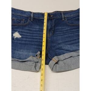 Old Navy 14 Boyfriend Mid RiseDress Casual Comfort Fit Short Blue Jean Shorts